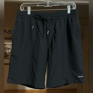 Volcom Shorts Mens Size M Black Lightweight Unlined Casual Drawstring Gym